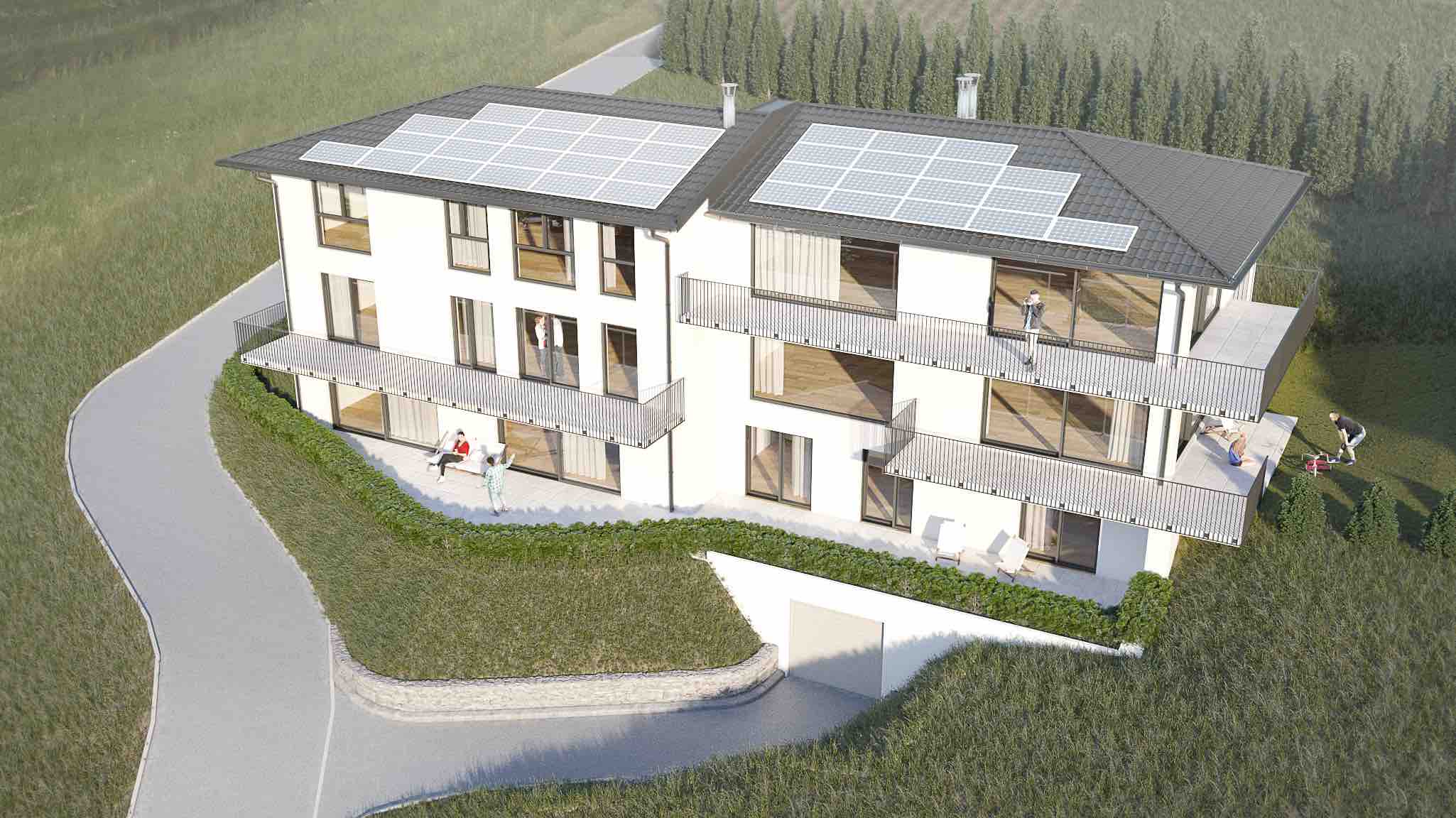 Résidence Manta, Jongny — Façade (Extérieur)