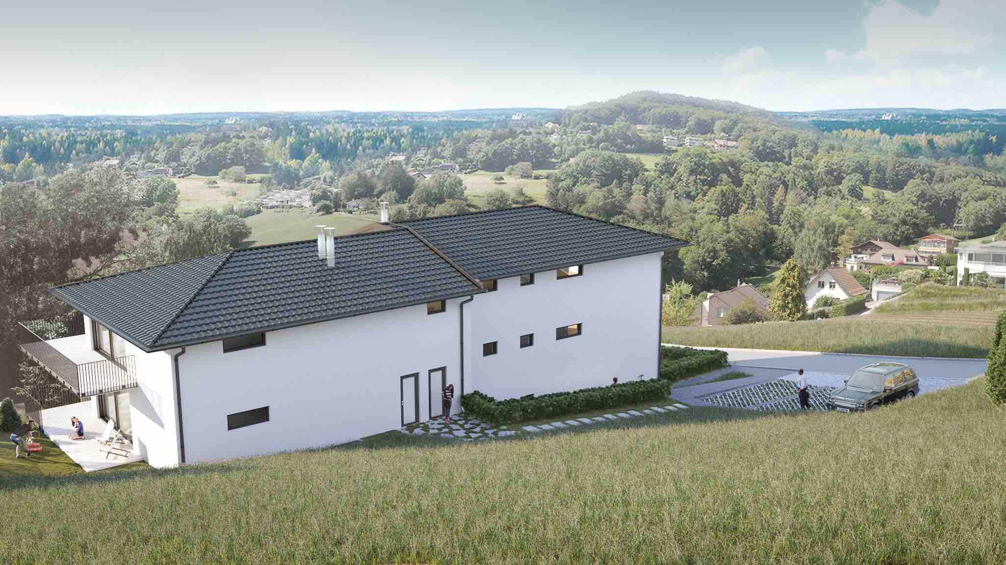 Résidence Manta, Jongny — Façade (Extérieur)